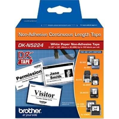 Brother DKN5224 2.1"x 100' (54mmx30.4m) Non-Adhesive Continuous Paper Tape