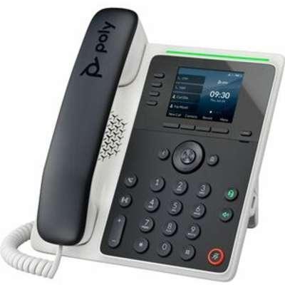 Open Box:HP Poly Edge E220 IP Phone and PoE-enabled with Power Supply-US